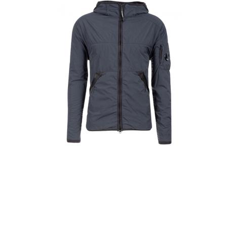C.p. Company Lens Detail Hooded Jacket , Blauw , Heren , Maat: 2XL