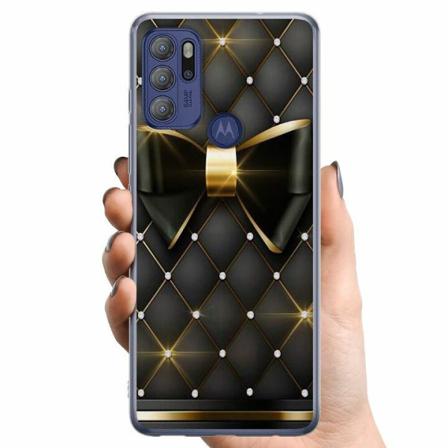 Motorola Moto G60s Tpu Mobilskal Gyllene Rosett