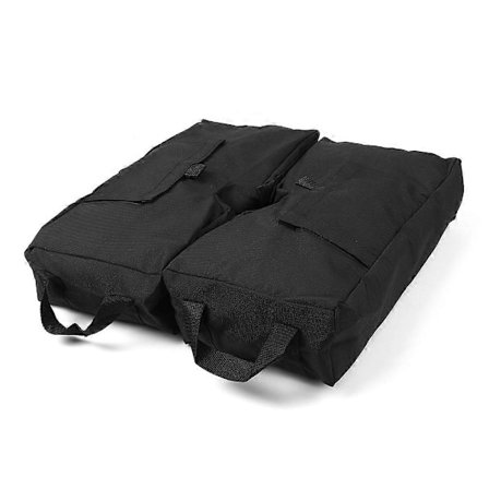 Tyhjä neliön muotoinen aurinkovarjon painopussi terassille, painovoimainen jalusta