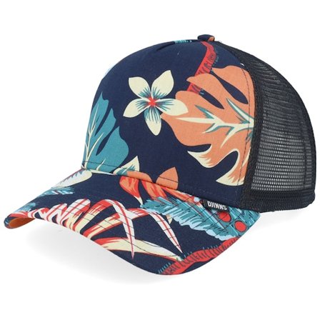 Djinns - Hft Cap Aloha Classic Multi Rust A-Frame Trucker Trucker Blue Cap - @ Hatstore