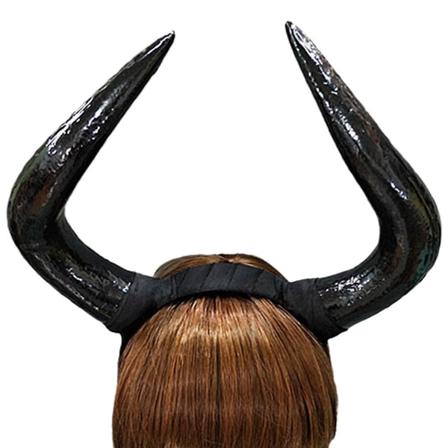 Simulert Plast Horn Hodebånd Halloween Gave Fest Tilbehør
