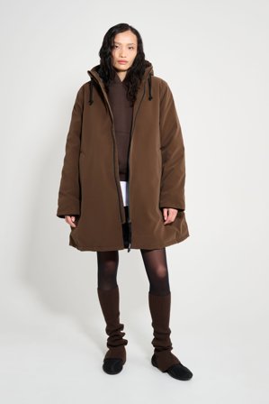 Mosebacke Matte Winter Coat Dark Brown