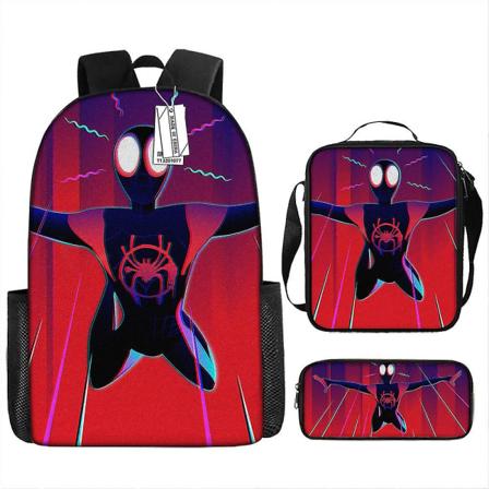 Marvel Spider-Man Avengers Omgitt Skoleveske Ryggsekk Tegneserie Anime Ryggsekk (FMY)