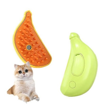 Kjæledyrs spray massage kam, hudvennlig massasje- og badebørste, grønn