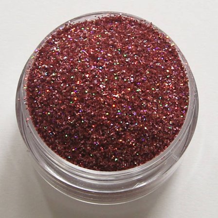 Negleglitter - Finkornet - Lys rosa - 8ml - Glitter