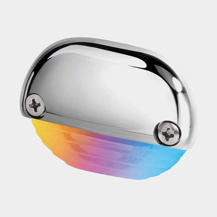 Hella Apelo RGB stegbelysning Chrome i kromad finish med dynamiska synkroniserade färger för trappor och gångar LED