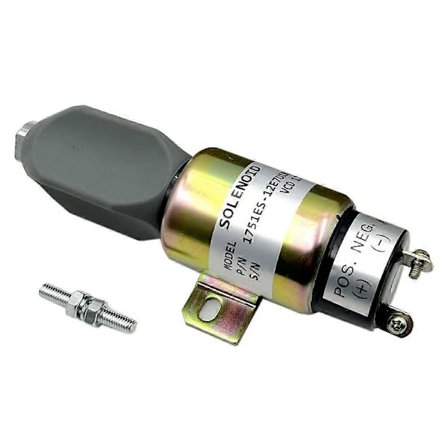 Dieselmoottorin sammutussolenoidi 1751ES-12E7U1B1S1 polttoaineen sulkusolenoidi Woodward-dieselmoottorille 12V