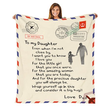 Amazon kuvertfilt nu tillverkad i tysk familjebrev korallfleece flanell meddelandebrev omslagsfilt tryck