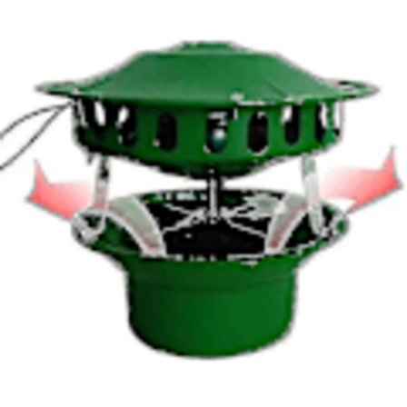 80W Elektrisk Skorstensblæser til BBQ-Hytte og Træovn