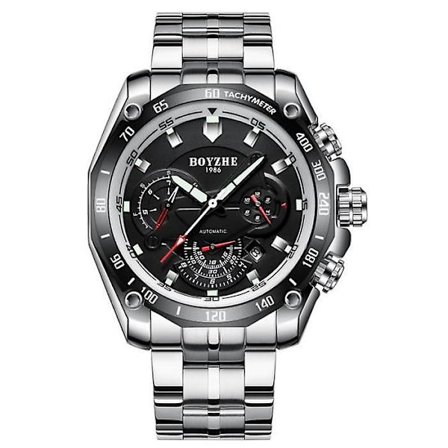 Herre Solid Armbåndsur i Rustfritt Stål