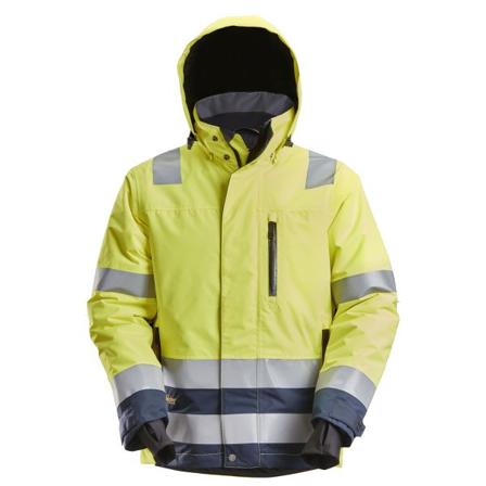 Snickers Workwear 1132 AllroundWork Vinterjakke Hi-vis skærm, gul/marineblå, vandtæt Hi-Vis, gul/marine, Tøj