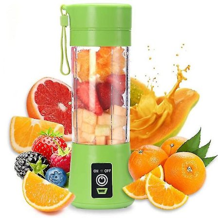 Elektrisk Mini Bärbar Juice Cup Fruktjuicepress - 6 Blad
