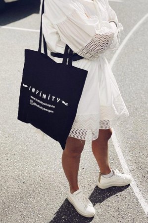Infinity Tote Bag Black
