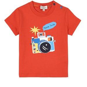 Kids - Paul Smith Junior Red Camera Graphic T-shirt - Tops - 12 months - Red