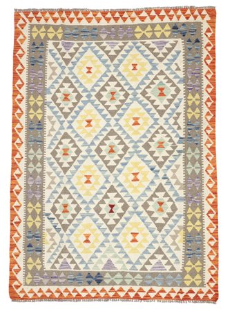 Alfombra Oriental Kilim Afghan Old Style 141X197 (Lana, Afganistán)