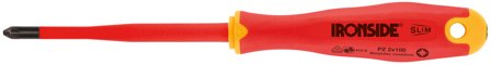 Ironside 100629 Isolert skrutrekker PZ, 2-komp, 1000 V PZ1 x 80 mm, Håndverktøy