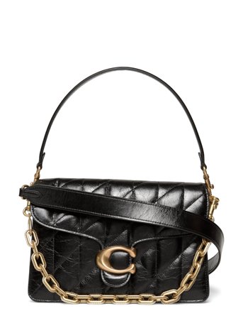 Coach Chain Tabby Shoulder Bag - Black - ONE SIZE