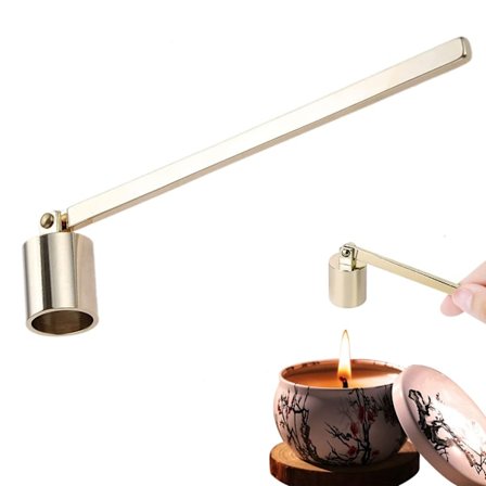 Lysestakeslukker med langt håndtak Lysestakeslukker (gull)