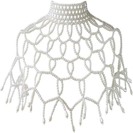 Kvinnors mode handgjorda pärlhalsband axelband bh kropp C