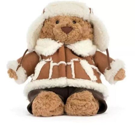 Jellycat Bartholomew Plyschleksak, mjuk och bekväm, perfekt för barn, Alla hjärtans dag-presenter, samlarobjekt, Bartholomew Alpine Bear.