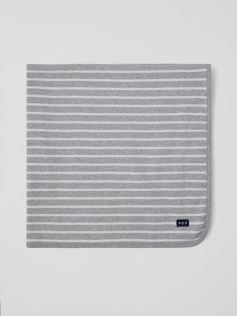 Polarn O. Pyret - Blanket striped - Onesize - Childrenswear - grey