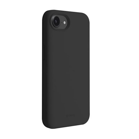 Coque til iPhone 16e - CRONG - Farvet Magnetisk Cover - Flydende Silikone - Kompatibel med MagSafe - Sort