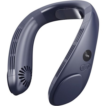 Halsventilatorer til kvinder, genopladelig USB - Bedste bærbare halsventilator med køleplade, lydløse, bladløse klimaanlæg, kraftfuld C