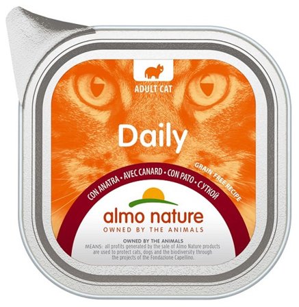 Almo Nature Daily Menu Cibo Umido Anatra Gatti Adulti Vaschetta