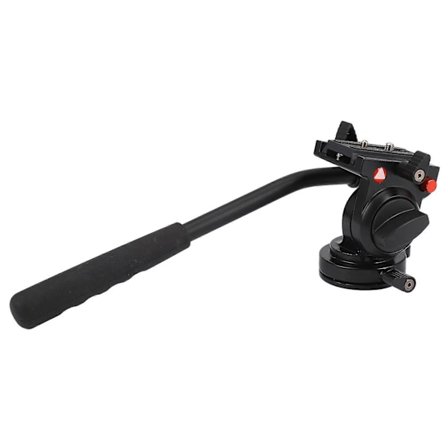 KINGJOY KH-6750 Flexibelt Kamerastativhuvud i Aluminium Fluid Videostativhuvud för Canon, Nikon och Ot