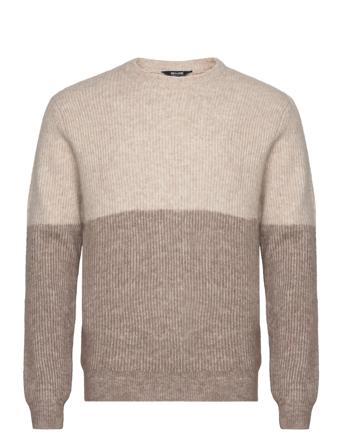 Onstegan Reg 5 Cb Wool Crew Knit Bf Cream ONLY & SONS