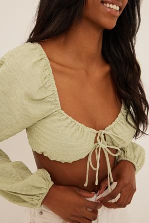 NA-KD Chemisier - Blouses - Vert - EU 42