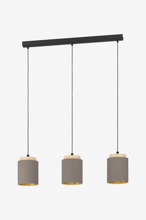 EGLO - Pendel Albariza 3-Light - Brun - Loftpendler - Fra Homeroom