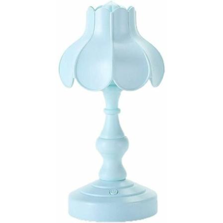 Retro lotus blad bordlampe søt jente nattlys nordisk stil ro