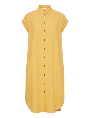 Byfalakka Ss Shirt Dress - Yellow B.young