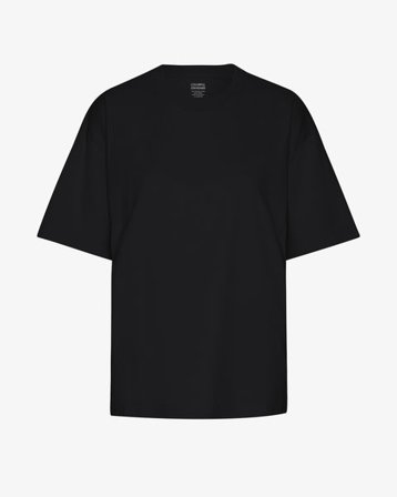 Oversized Organic T-Shirt - Deep Black - Female - 2XL