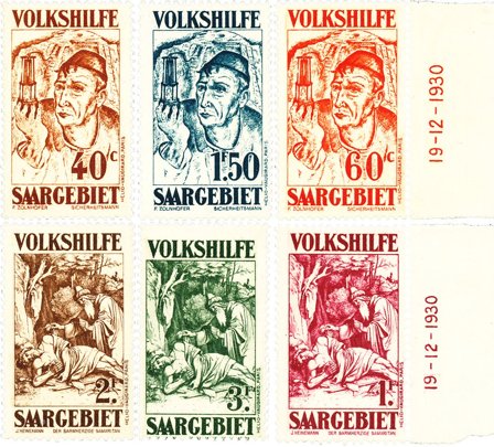 Tyskland/Saar 1931 - MICHEL 144/149 - Postfrisk