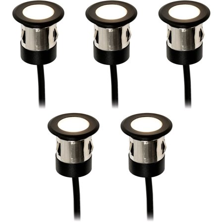 LightsOn - Hagebelysning Decklight Orion 5 st Svart