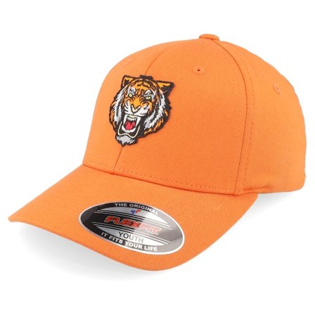 Kinder Kiddo Cap - Orange flexfit Cap - Kinder Wild Tiger Orange Flexfit @ Hatstore