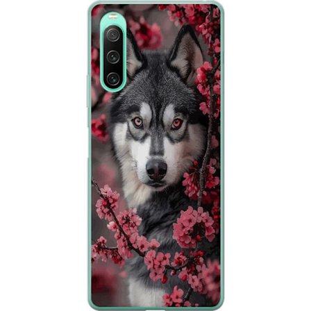 Kompatibel Mobilcover til Sony Xperia 10 IV Ulve Røde Øjne Dyr Ulv Mystisk