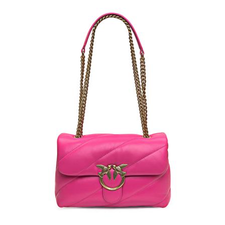 Pinko Shoulder Taske Pink, Dame Skuldertasker, Størrelse: ONE Size