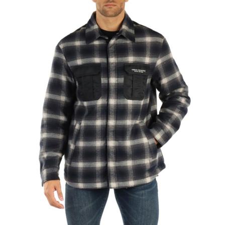Armani Exchange, Casual Shirts Blauw, Heren, Maat:S,polyester