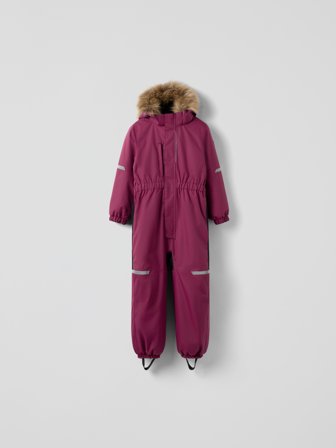 Wasserdichter wattierter Overall ARCTIC - 98 - kinderbekleidung - pink - Polarn O. Pyret