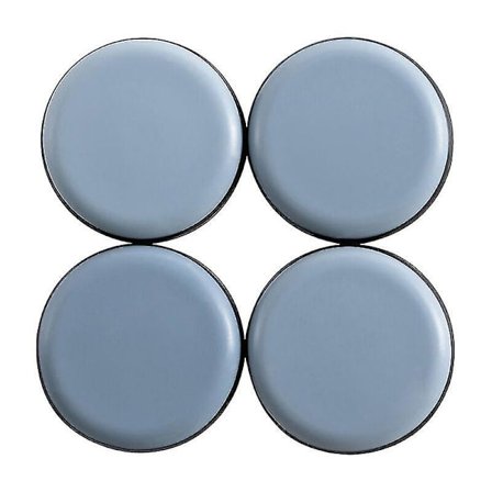 Teflon möbelglidare - 4 runda självhäftande löpare för släta golv och mattor (30 mm)