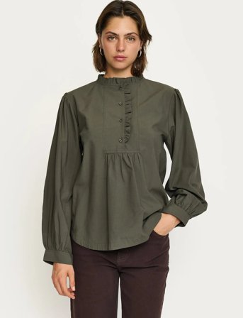 Soft Rebels Srtiffany Blouse - Khaki green - M