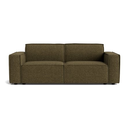 Lyon 3-Sitzer-Sofa in Modesto Dunkelgrün, einfarbig, elegantes und bequemes Polstersofa für luxuriöses Wohnen, hochwertiges Design, 80cm