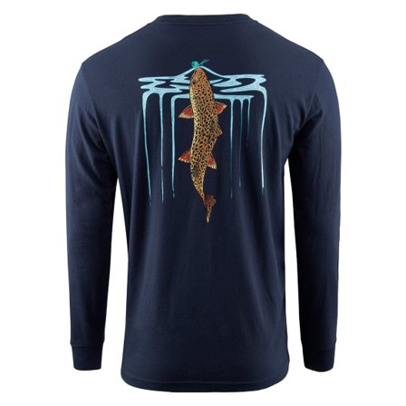 Grundéns Riser LS T-Shirt Dark Navy - XXL