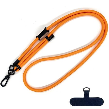 Velegnet til 8MM tykt reb mobiltelefon etui lanyard forsegling teleskopisk justerbar crossbody mobiltelefon reb udendørs anti-tab halsreb
