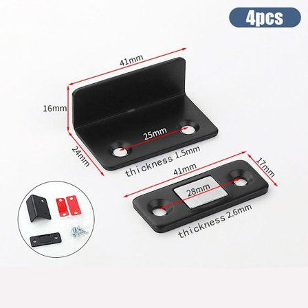 Steel Catch Lås Selvklebende Lås SORT A A