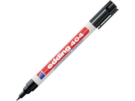 EDDING Märkpenna Permanent 404, extra tunn kulspets, 0,75 mm linjebredd, svart - Lyreco - Kontorsmaterial - Pennor - Märkpennor - Rund spets