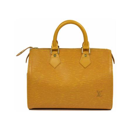 Louis Vuitton Vintage Pre-owned Speedy Vintage 25 Tas , Geel , Dames , Maat: ONE Size Vintage Tassen